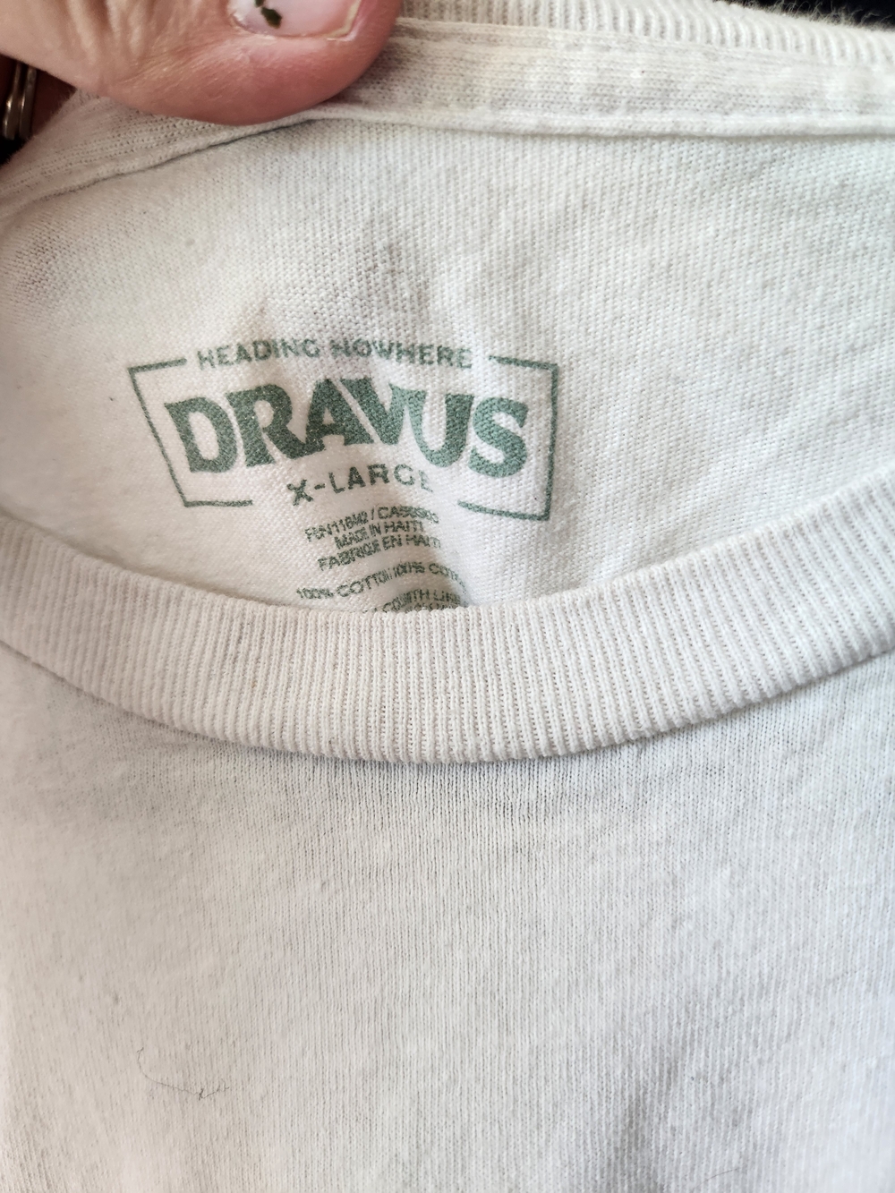 Breathe Deeper White T-Shirt with Green Plant Graphic - Picture 2 of 2